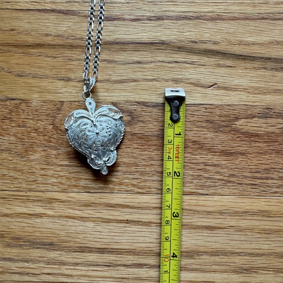 Vintage Silver Pendant Necklace - Picture 6 of 6